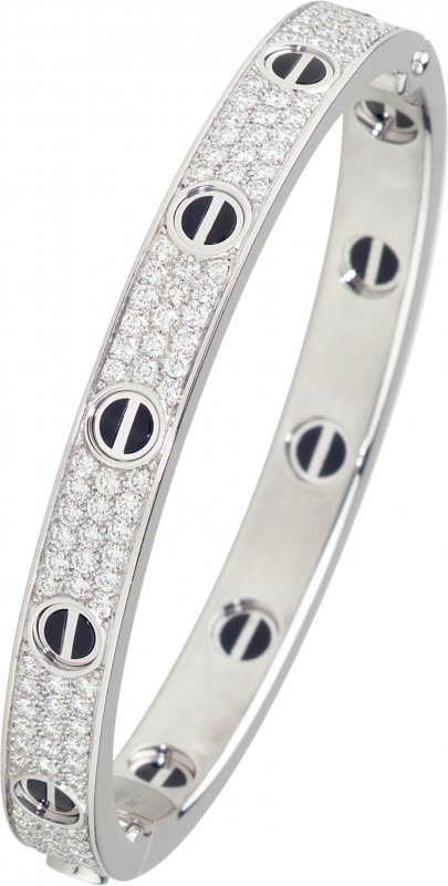 時間: 2023-11-30 01:26 PM 檔名: Cartier Jewellery - LOVE BRACELET, DIAMOND-PAVED, CERAMIC 大小: 47.62 KB 尺寸: 405x800px